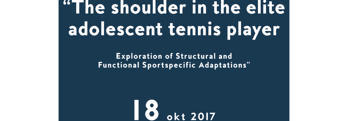 The shoulder in the elite adolescent tennis player