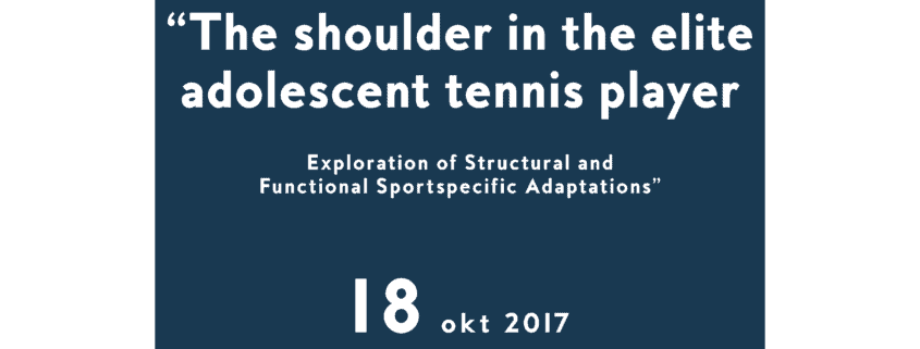 The shoulder in the elite adolescent tennis player